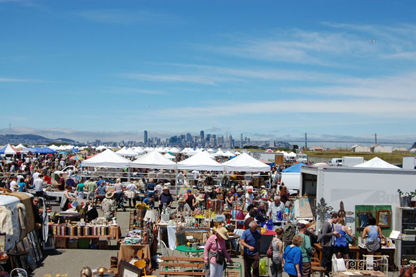 The Alameda Point Antiques Faire in Alameda, California